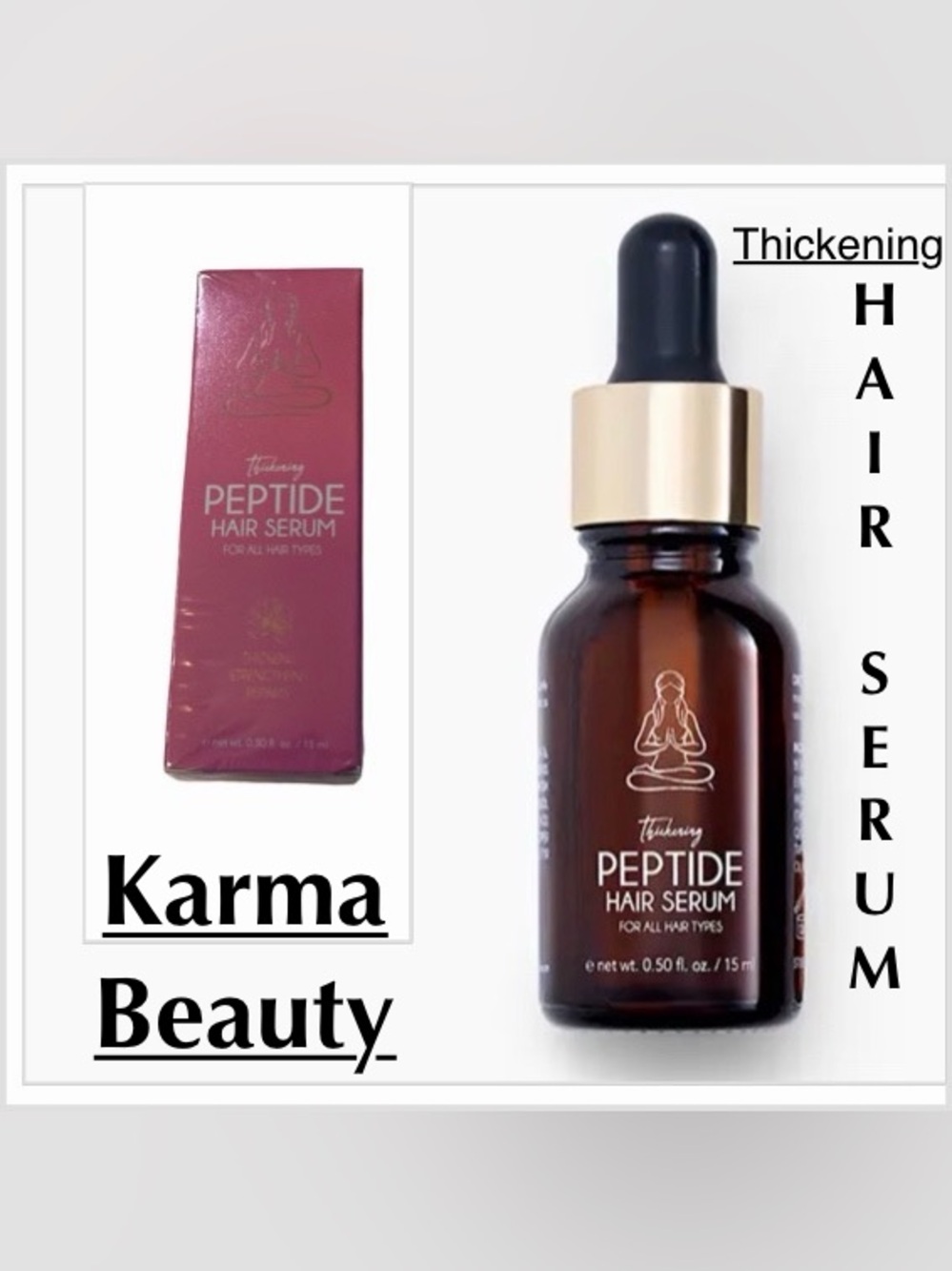 KARMA BEAUTY
Multi Peptide “Thickening” Hair Serum, 15 ml